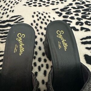 Seychelles Raffia Heeled Mules-Adapt